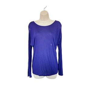 NWT Express Womens Long Sleeve Cold Shoulder Rayon Top Size XS